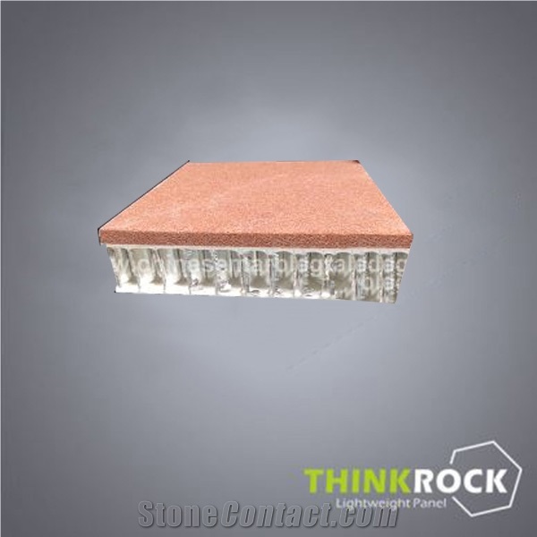 Red Sandstone Honeycomb Backed Walling Panels