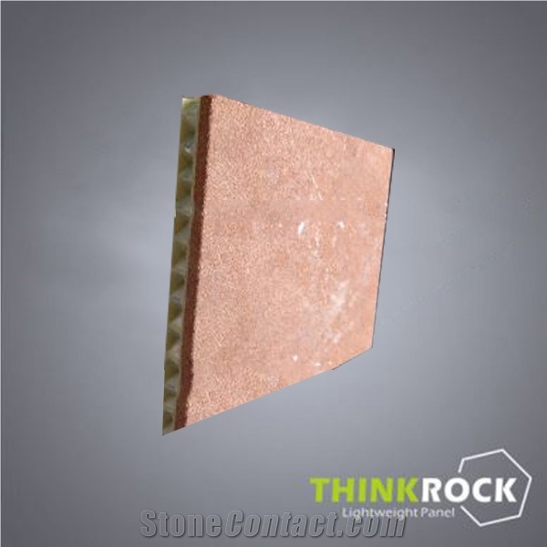 Red Sandstone Honeycomb Backed Walling Panels
