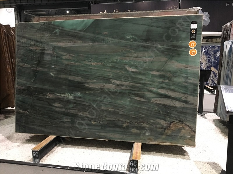Pampers Green Quartzite Polished Big Slabs