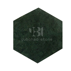 Round Kichen Dish,Dark Green Marble Accessories
