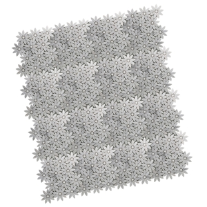 Carrara Flower Design Wall Tiles Moasic