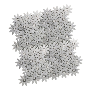 Carrara Flower Design Wall Tiles Moasic