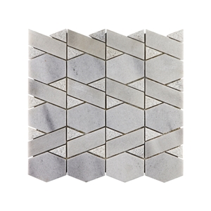 Carrara White Mini Pattern White Marble Mosaic