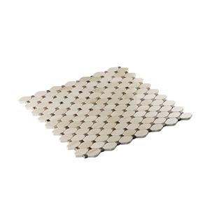 High Quality Crema Marfil Octagon Marble Mosai