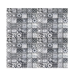 Inkjet Mosaic Grey Flower Pattern Tile