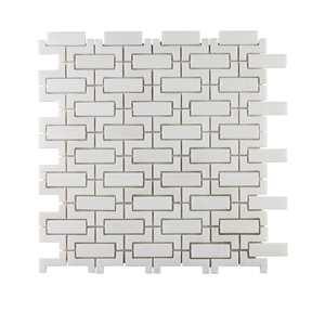 Inlay Thassos Honey Comb Mosaic