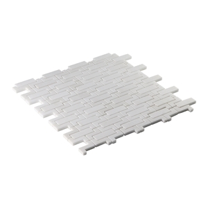 Inlay Thassos Honey Comb Mosaic