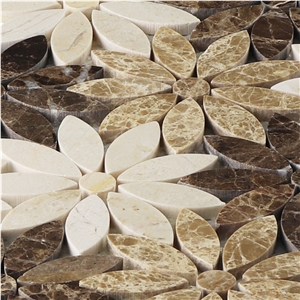 Light Emperador+Dark Emperador Mosaic