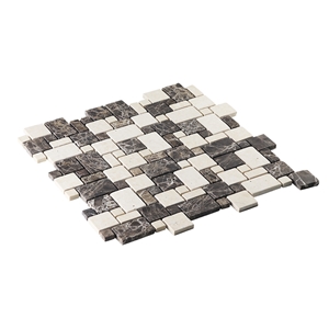 Mixed Dark Emperador Light Emperador Mosaic Tile