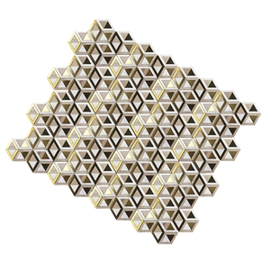 Natural Marble Stone Mix Metal Mosaic