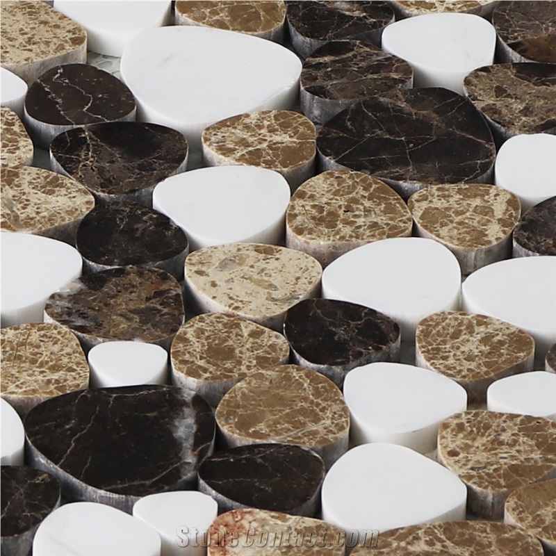 Stone Mosaic Tile Heart Shape Marble Mosaic Tile
