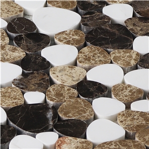 Stone Mosaic Tile Heart Shape Marble Mosaic Tile
