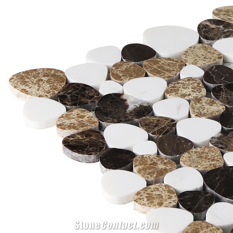 Stone Mosaic Tile Heart Shape Marble Mosaic Tile