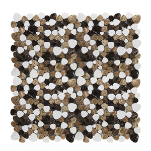 Stone Mosaic Tile Heart Shape Marble Mosaic Tile