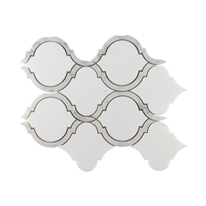 Wall Decoration White Marble Waterjet Mosaic