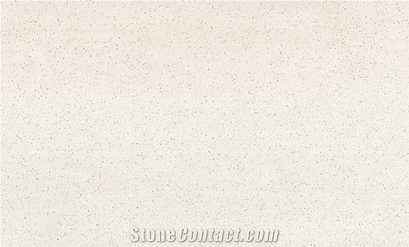 Absolute Pure White Quartz Stone Kitchen Slab 6001