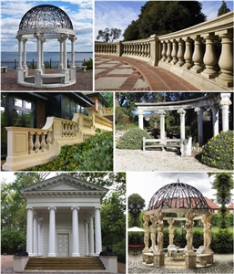 Architectural Roman Column and Raillings