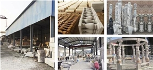 Architectural Roman Column and Raillings