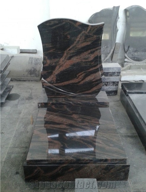 Black Color Heart Tombstones Upright Monuments