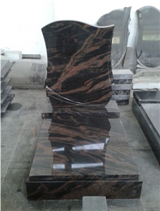 Black Color Heart Tombstones Upright Monuments