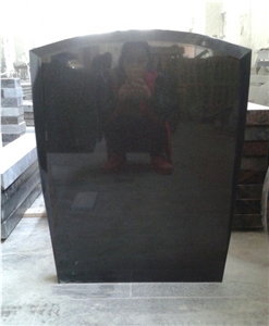 Black Color Heart Tombstones Upright Monuments