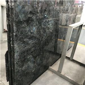 Blue Emerald Granite Polished Slabs and Tiles