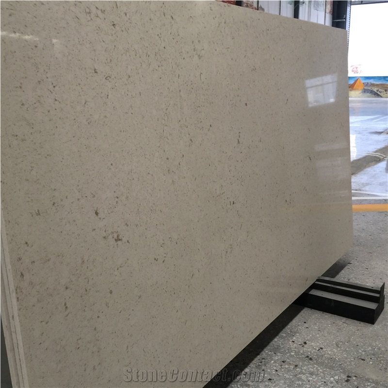 Brown Solid Quartz Surface Stone Slabs Msq1674