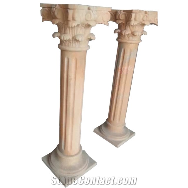 Carved Natural Stone Column