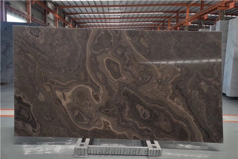 Cheap Grecale Brown Marble Slabs for Walling Tiles