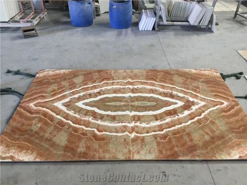 Cheap Peacock Yellow Onyx Bathroom Floor Wall Tile