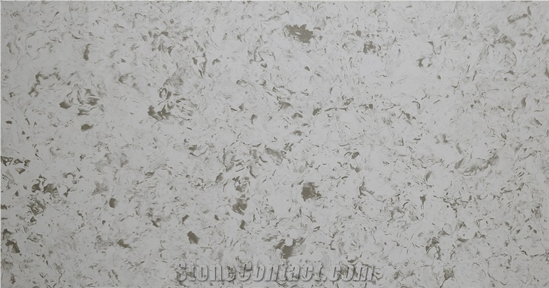 Cheap Price Light Grey Quartz Stone Slabs Msq1697