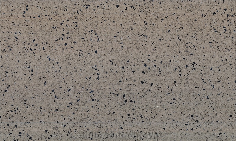 Cheap Sparkling Black Quartz Stone Tile Slabs 4017