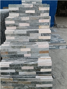 Chinese Cheap Gray Slate Ledge Stone Wall Decor