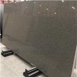 Crystal Grey Quartz Stone Bathroom Slabs 5012