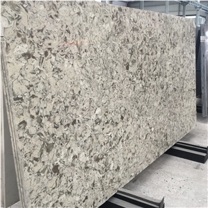 Engineered Mix Colorful Quartz Stone Slabs Msq3005