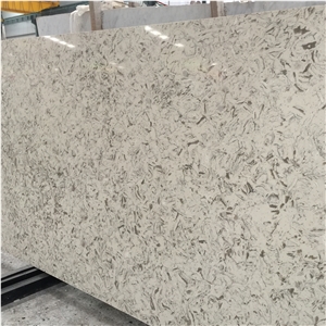 Engineered Mix Colorful Quartz Stone Slabs Msq3005