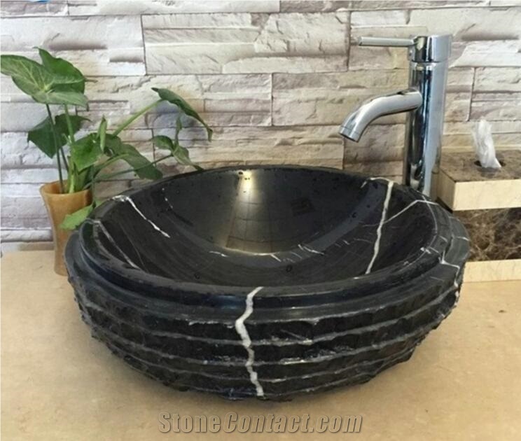 Honed Arabescato Arni Marble Rectangle Sinks Basin