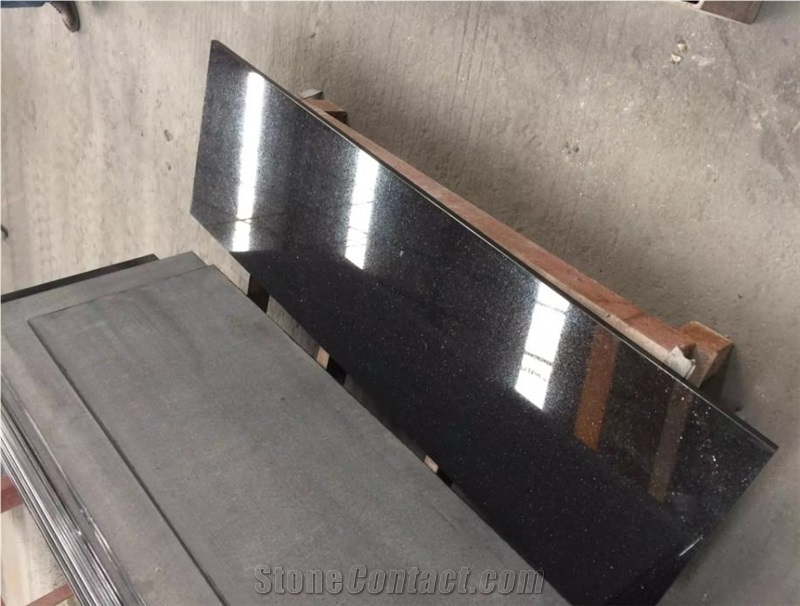 India Black Gold Granite Polished Slabs & Tiles