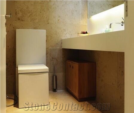 Natural Polished Jura Beige Limestone Slabs