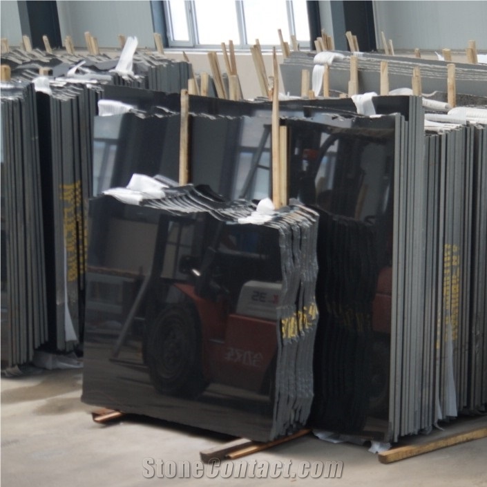 Nero Absolute Black Granite Coutertops