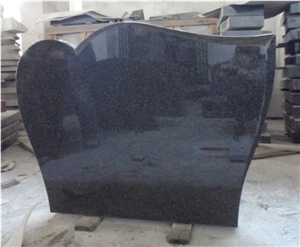 Nero Impala Granite Single Tombstone