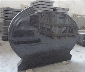 Nero Impala Granite Single Tombstone