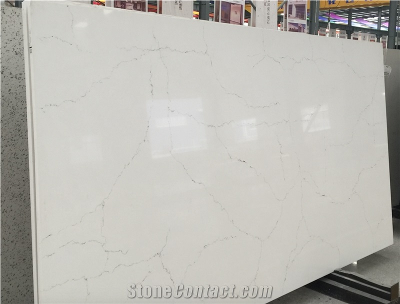 New Calacatta Statuary White Quartz Slabs Msq1902