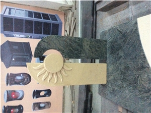 New Design Single Monument Engraved Headstones