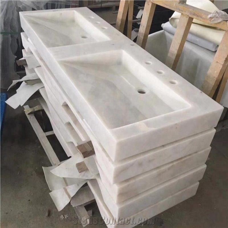 Pakistan Blue Onyx Rectangle Wash Bathroom Sinks