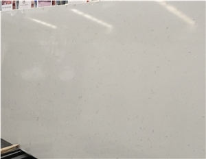 Polished Carrara White Quartz Kitchen Slab Msq1219