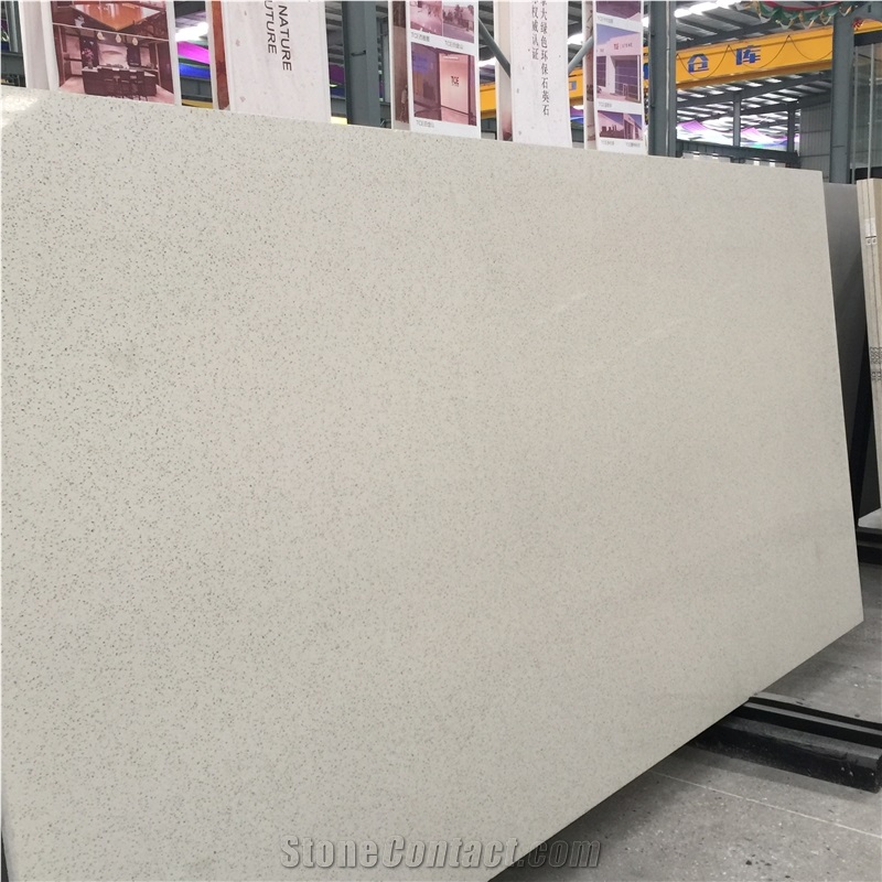 Polished Dark Grey Quartz Stone Kitchen Slabs 1560