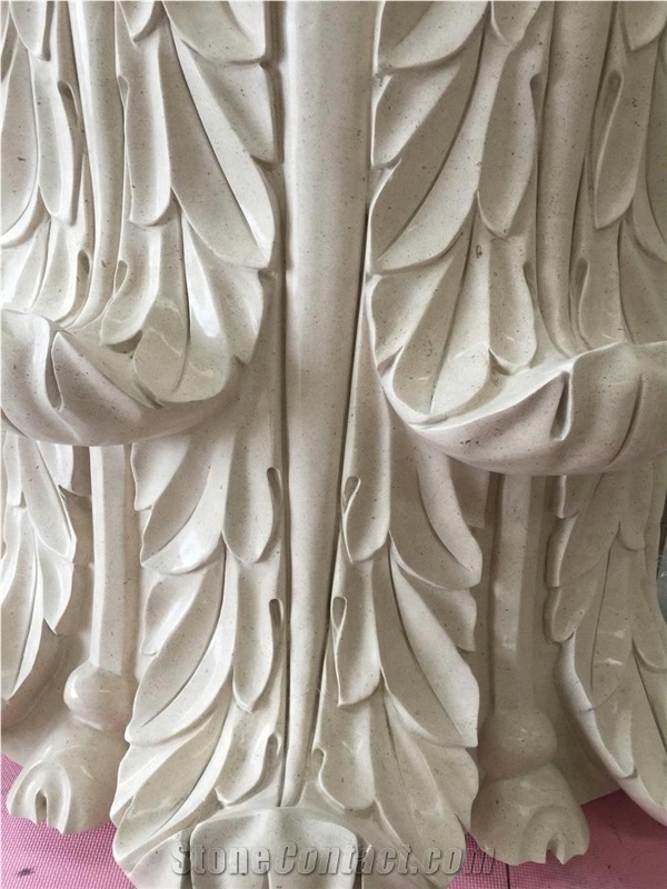 Polished Limestone Column