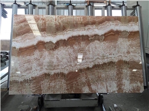 Polished Mexico Brown Oaxaca Arco Iris Onyx Slabs