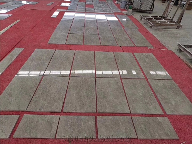 Polished Oceanic Grey Marble Floor Covering Tiles